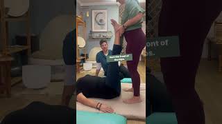 Assisted Squat and Foot Opening - Couples Thai Massage
