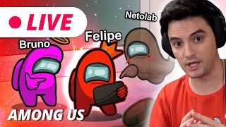 LIVE - AMONG US - JOGANDO DE VERMELHO CONTRA NETOLAB [+10]