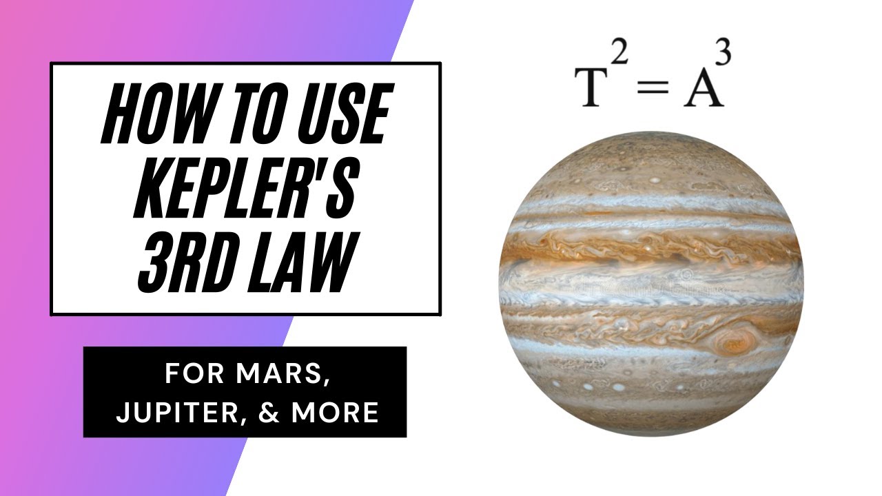 How To Use Kepler S 3rd Law Youtube