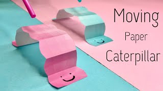 Moving Paper Caterpillar! How to make Paper Caterpillar Race! Origami! Super Easy and FUN!