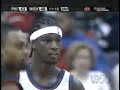 kwame brown some highlights from the game againts 76ers 10.01.2004