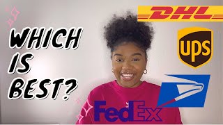 Comparing the top shipping platforms| FEDEX, USPS, UPS, \u0026 DHL ✉️📫