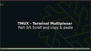 Working with TMUX copy buffers