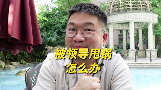 长心眼子！被领导甩锅怎么办！