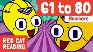 61 to 80 | Numbers For Children | Numbers Song | Made by Red Cat Reading