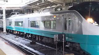 E657系水カツK17編成フレッシュひたち緑塗装上野駅発車