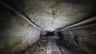 Riding a mantrip underground at a coal mine