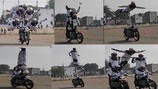 BSF Bike Show, बहादुरों का बल सीमा सुरक्षा बल, bsf janbaaz motorcycle show, bsf daredevil motorcycle