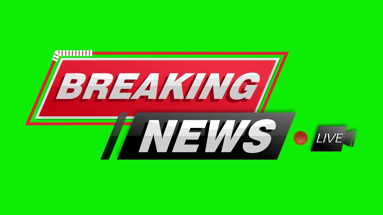 Breaking News Headlines Free Stock Video Over Green Screen - YouTube