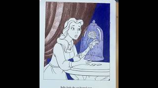 Belle Finds The Enchanted Rose #adultcoloringart #beautyandthebeast #disney