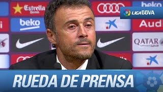 Rueda de prensa de Luis Enrique tras el FC Barcelona (5-2) Rayo Vallecano