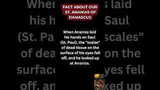 Saint of the Day | January 25 | St. Ananias of Damascus #catholicsaints #shorts