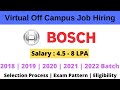 Robert Bosch Recruitment 2021 | Off Campus Drive | Freshers | All Batch