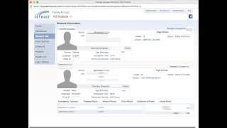 Skyward Family Access Student Info and Food Service Tabs