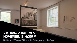 Rights and Wrongs Artist Talk from the Peale, Baltimore
