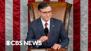 Mike Johnson addresses House of Representatives after winning speaker bid