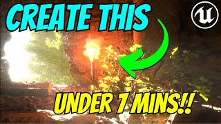 Make a TORCH in Unreal Engine 5 UNDER 7 MINUTES for FREE!!!