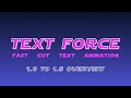 Text Force for After Effects Tutorial Recap