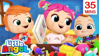 Time To Clean Up | Good Habits + More Little Angel Kids Songs & Nursery Rhymes