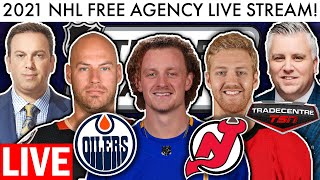 2021 NHL FREE AGENCY LIVE - JACK EICHEL, HAMILTON, GETZLAF TRADE RUMORS & BREAKING NEWS (NHL Trades)