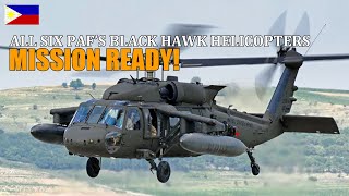 PAF : All Six Newly-Commissioned S-70i Black Hawk Combat Utility Helicopters Now Mission Ready!