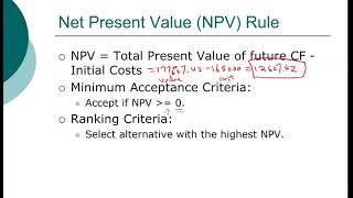 Advanced Capital Budgeting - NPV, IRR, Profitability Index (2/6)