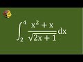 Another method to solve the definite integral using algebraic manipulation