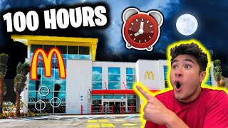 100 HOUR OVERNIGHT CHALLENGE in THE WORLDS BIGGEST MCDONALDS!