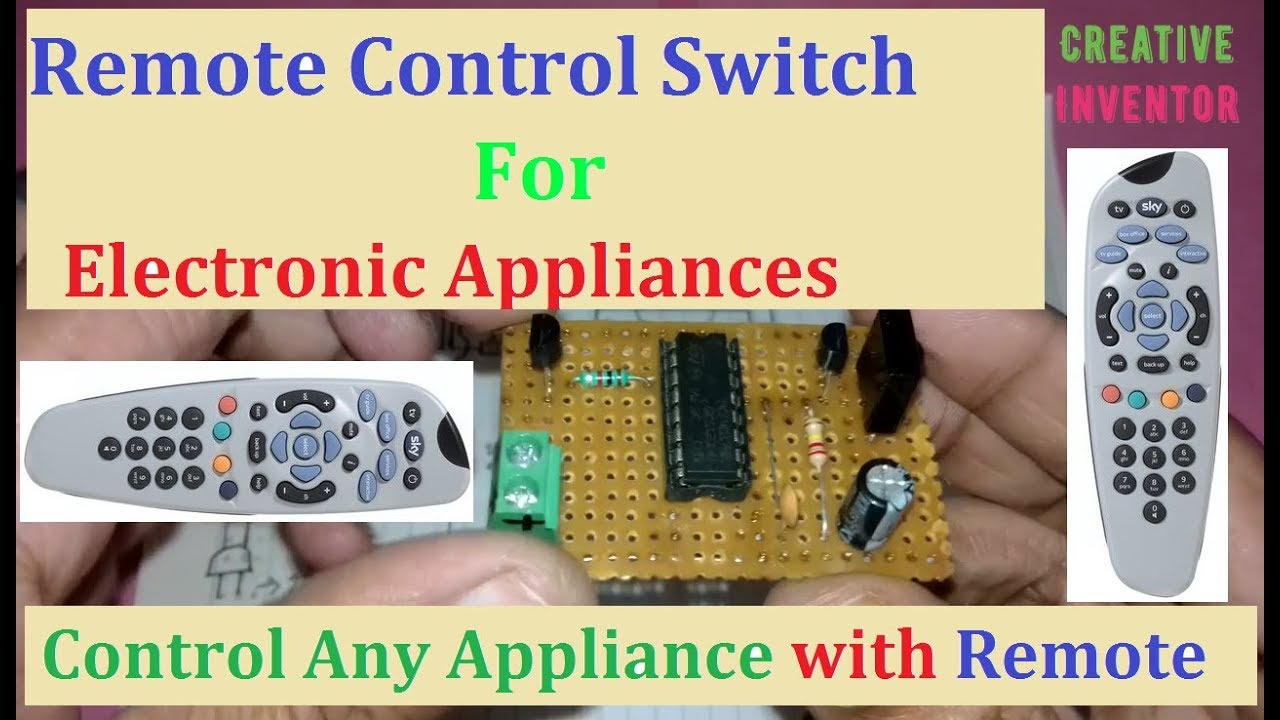 How To Make Remote Control Switch Diy Remote Control Switch Remote