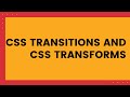 How to animate an element with CSS Transition and Transform| CSS Tutorial