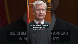 BREAKING: Minnesota's chief federal judge has ordered the head of ICE to appear in court 🔴