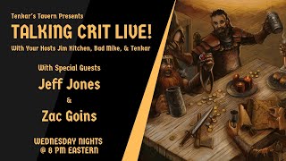 Talking Crit Live! w/ Jeff Jones \u0026 Zac Goins - Tonight, Wed Jan 29 @ 8PM ET