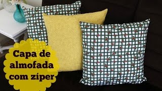 Costurando: Capa de almofada com zíper Invisível Costurando: Capa de almofada com zíper Invisível