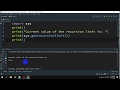 How to Get the current value of the recursion limit in Python