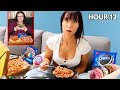 I Ate Like My 300lb Friend For 24 Hours!