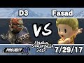 Alaska Smash Bash 2017: D3 (Ganon) vs. Fasad (Lucas)