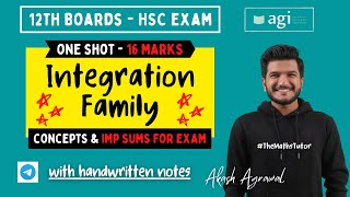 One Shot Integration, Definite Integration \u0026 Applications of Definite Integration | Class 12th HSC