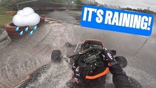 First Time KARTING In The WET! | Practice day at Lyss #1