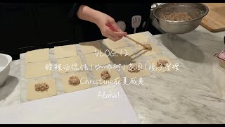 【Vlog.12】Christine在夏威夷·慢生活日常，自制酸辣汤抄手丨咖啡树小花园丨院子整理 Coffee Tree Grown 丨Spicy Wonton丨Slow life