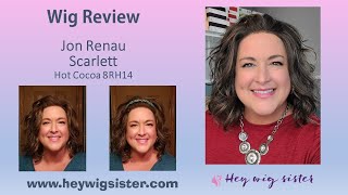 WIG REVIEW | Jon Renau Scarlett in the color Hot Cocoa 8RH14 | Lace front, curly wig!