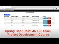 Spring Boot Full Stack Project | React JS + Spring Boot CRUD Full Stack Web Application