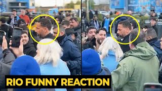 City fans vied for selfie with Rio Ferdinand during the game against Real Madrid | Man Utd News