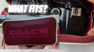 What’s in my bag? Coach Kia Camera Bag