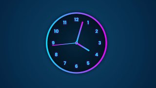 Analog Clock HTML CSS Javascript Dark Mode