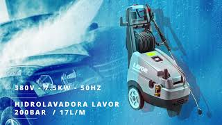 Hidrolavadora Lavor AGUA FRIA - Modelo 200bar 17L/m - 380V