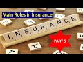 IGCSE/ GCSE/ O Level/ Commerce : Insurance - Main roles in insurance