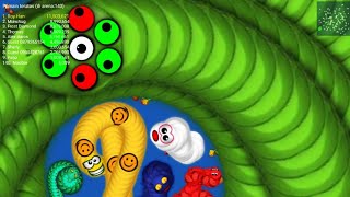 🔴LIVE WormsZone.io Giant Slither Snake Top 01 - Worms Zone Streaming Gameplay #35