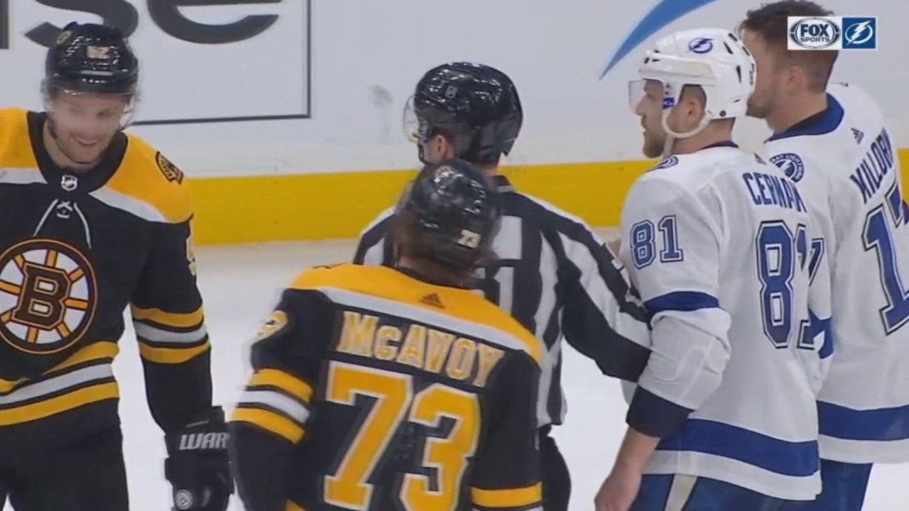 Tampa Bay Lightning Vs. Boston Bruins Brawls (3/7/20) - YouTube