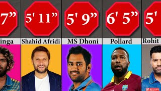 Cricketers Height | Virat Kohli | MS Dhoni | Chris Gayle | AB de Villiers | Imran Khan | Sakib