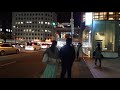 fukuoka city walking tour 4k✨🌌 haruyoshi watanabe ave．to nakasu red light district👠❤️💖